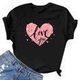thumbnail image 3 of Birdeem T-Shirt Mode Femme Imprimé Col Rond Manches Courtes Blouse Ample, 3 of 12