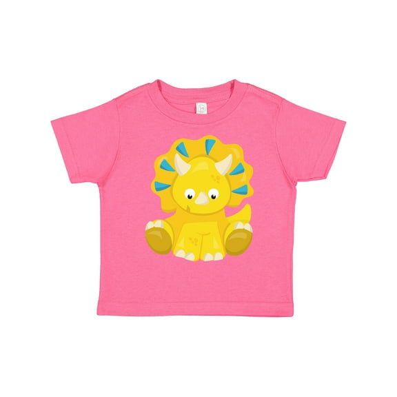 Inktastic Cute Dinosaur, Baby Dinosaur, Dino, Triceratops Boys or Girls Toddler T-Shirt