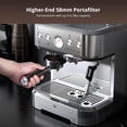 thumbnail image 2 of 20 Bar Semi-automatic Espresso Machine con Grinder y Automatic Milk Frother Made de Stainless Steel, 2 of 7