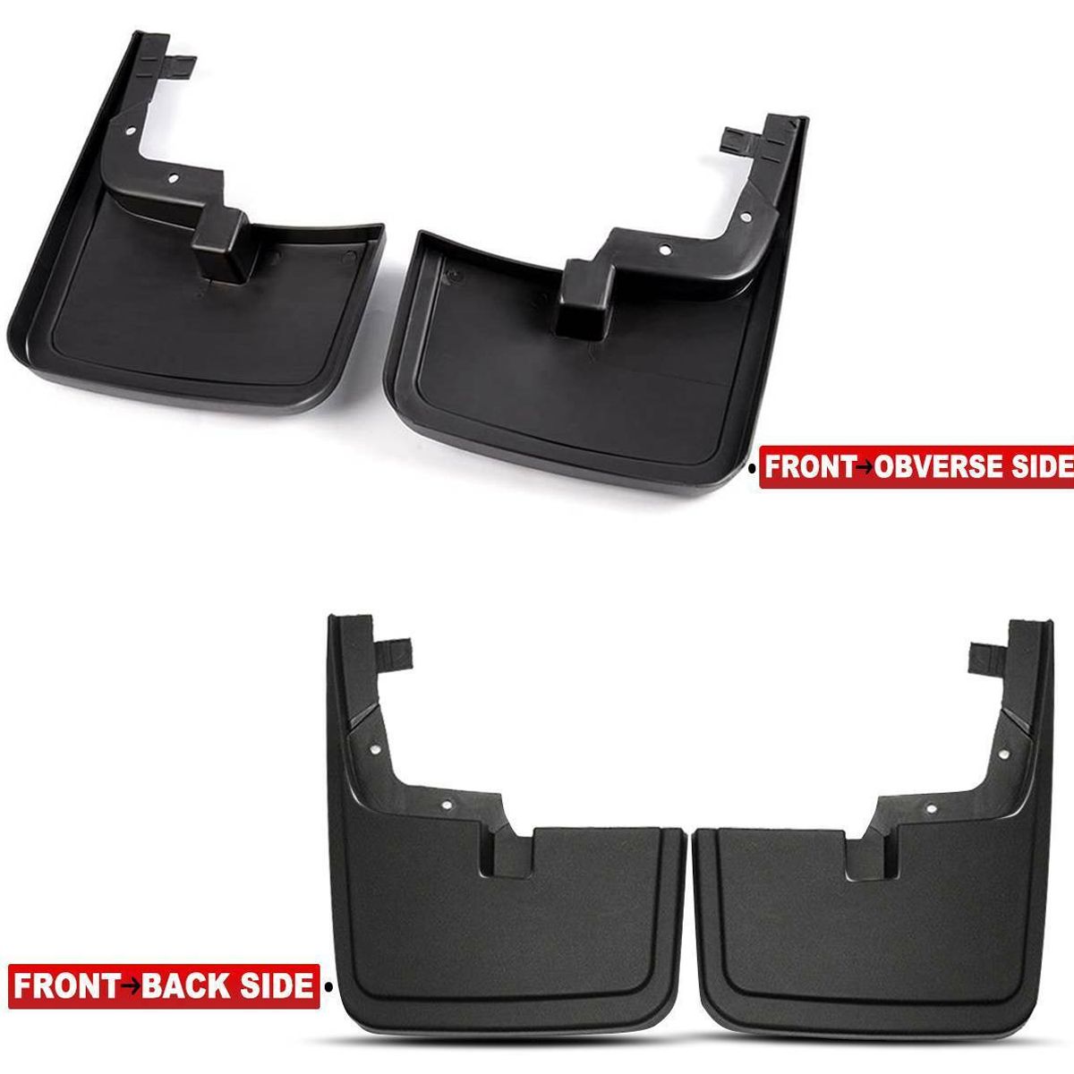 Geelife Splash Guards Molded Mud Flaps F-150 2015-2020 without Fender Flares
