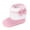Pink, variant on LYCAQL Toddler Shoes Boots Snow Baby Girls Boys Warm Boots Slip Rubber Sole Toddler Winter Crib Shoes Shoes Boys Size 4 (White, 11)