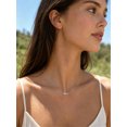 thumbnail image 3 of FindChic Cross Necklace for Women, Dainty Tiny Sideway Silver Cross Choker Pendant Necklace with Cubic Zirconia, Trendy Cute Easter Basket Stuffers Baptism Religious Faith Jewelry Gift, 3 of 9