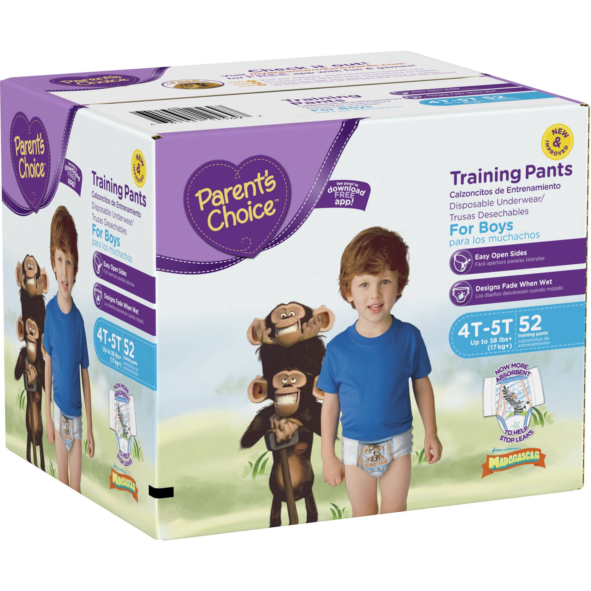 Parent's Choice Training Pants for Boys (Choose Size and Count