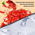 thumbnail image 6 of 10Pcs Reusable Aluminum Foil Sealable Storage Bags, 7.87 x 5.12in Freezer Bags, Reusable, Vacuum Zipper Pouches with Label and Zip Lock for Vegetable, Fruit, Meat, and More, 6 of 6