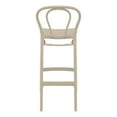 thumbnail image 2 of Compamia Victor Bar Stool Taupe, Set of 2, 2 of 5