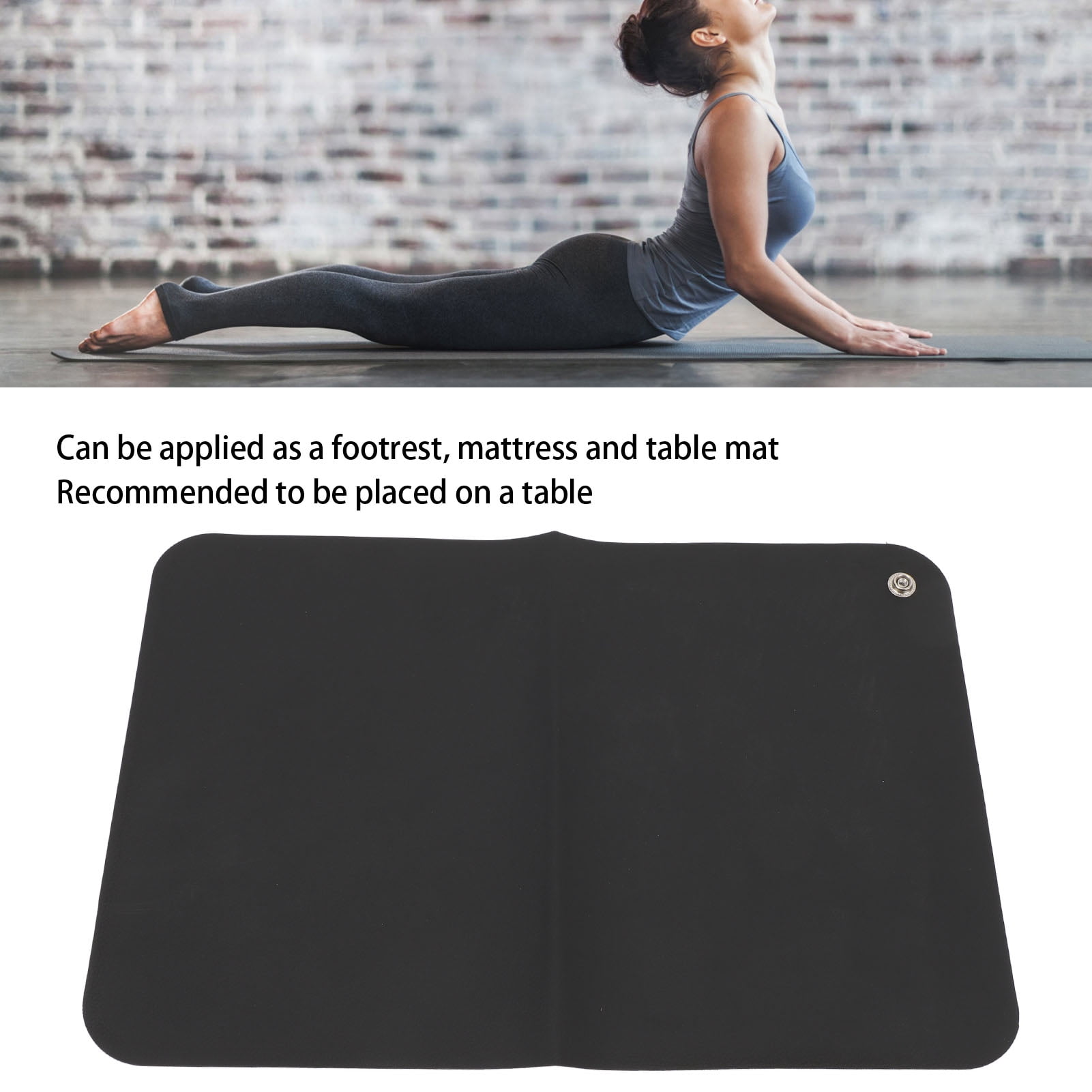 BOKYAN 10.83 x 15.75 in / 275 x 400 mm Grounding Mat Universal Earth Connected Conductive Pad for Table Desk Improve Energy Reduces Fatigue Grounded Sleeping Mat