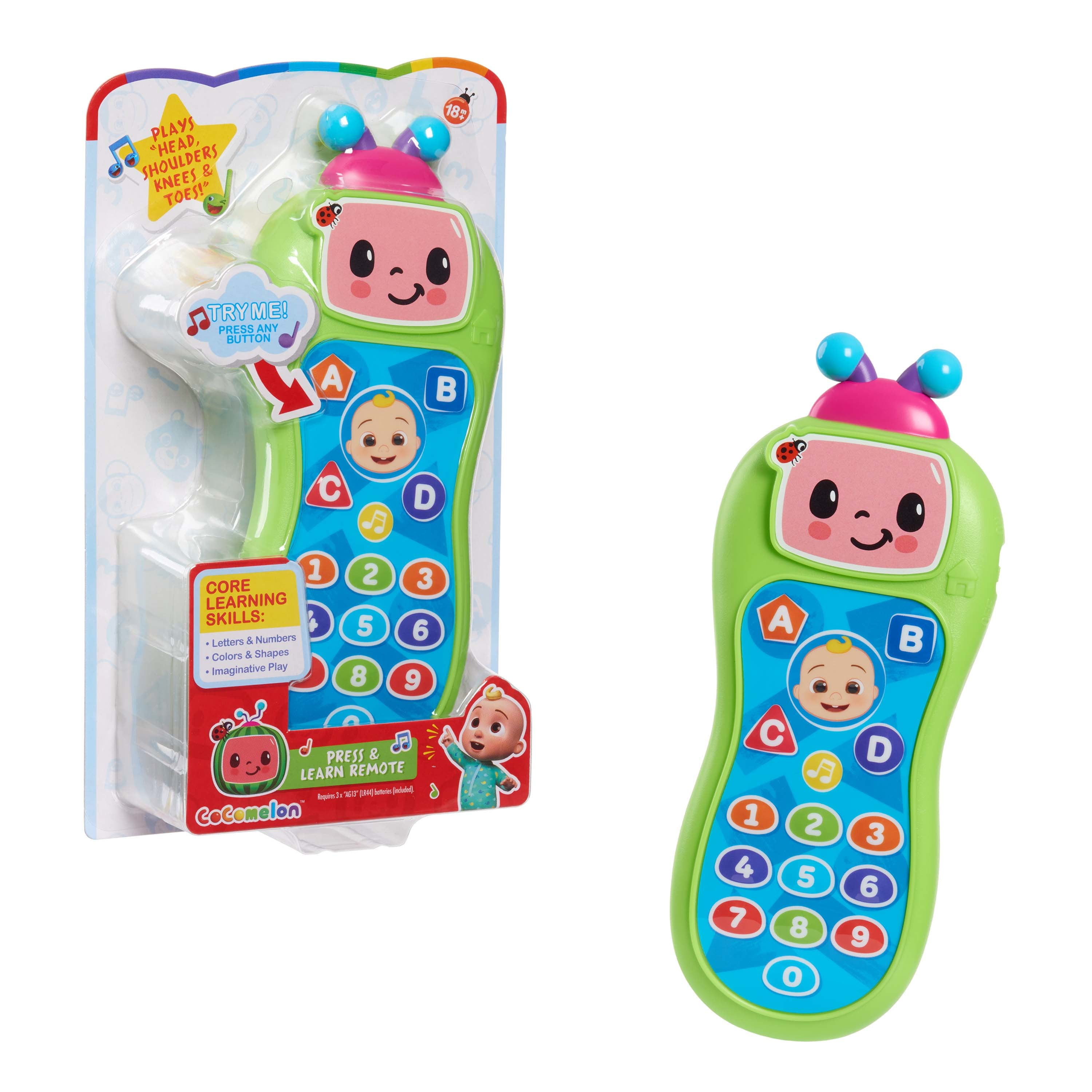 Just Play CoComelon Press and Learn Remote, Kids Toys for Ages 18 month