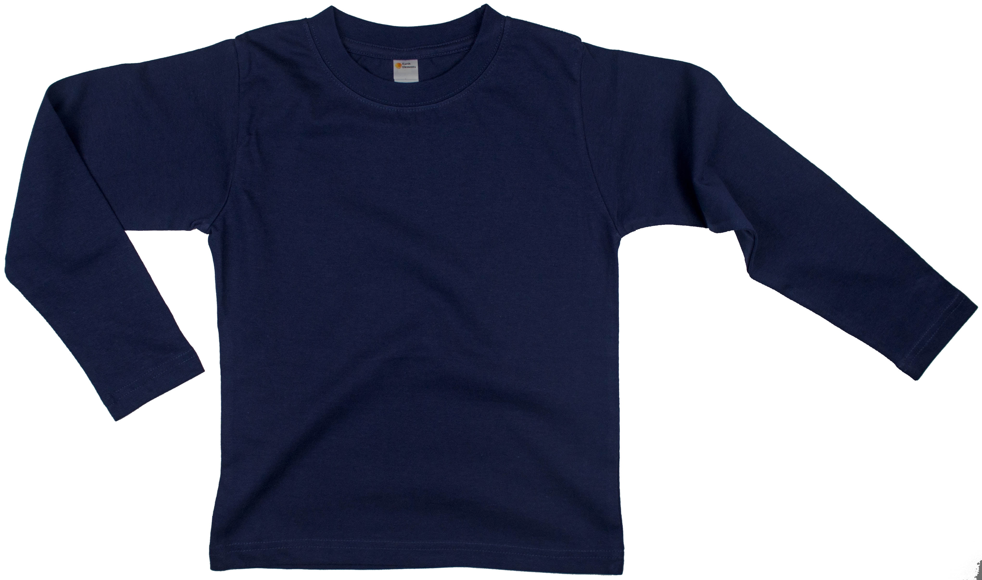 Long Sleeve T-Shirt 3T Navy Blue ...