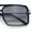 Black - Smoke, variant on Mens Gentlemanly Rectangle Flat Top Double Bridge Mob Metal Arm Sunglasses Black - Smoke
