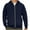 Blue, variant on Jalioing Men's Full Zip Hoodies Long Sleeve Hooded Drawstring Sweatshirts Solid Casual Athletic Jacket with Pocket