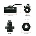 thumbnail image 2 of Ruiboury AN6 Aluminum Alloy Inline Shut-Off Valve Rustproof High-flows Cut-Off Valves Air One-way Check Valves AN6, 2 of 6