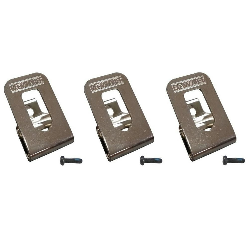 3 N268241 Dewalt Belt Hook Clips for 20V Drill Drivers