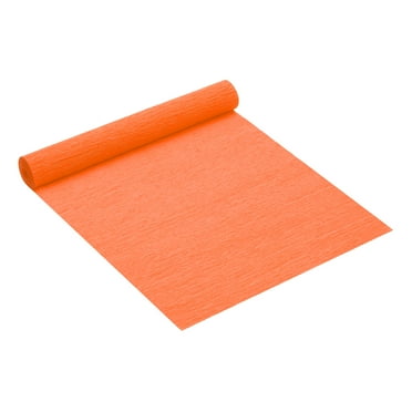 Uxcell 8.2ft Crepe Paper Roll, 1 Roll 10" Width Crepe Paper Roll Sheet, Orange