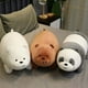 thumbnail image 2 of 3 piezas de oso panda marrón y oso blanco, juguetes de peluche de animales, suave y lindo oso de peluche para niña, regalo de peluche para niños mayores de 2 años, 30 cm, 2 of 7