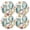 Blue, variant on Ryvnso Owls on Tree Branch Round Plate Mats Dining Table Placemat Set of 4 for Holiday Decoration