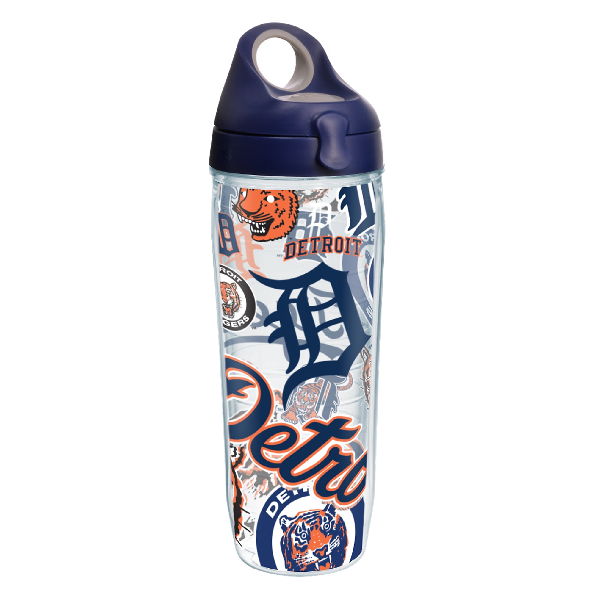MLB Detroit Tigers All Over 24 oz Water Bottle with lid - Walmart.com