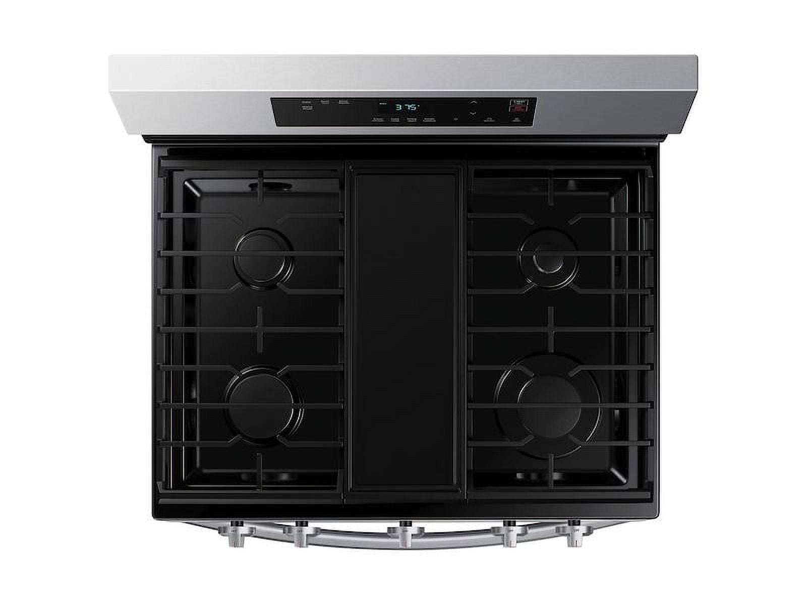 SAMSUNG NX60A6111SS 30" FREE STANDING GAS RANGE Black