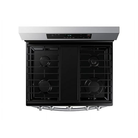 Samsung - 6.0 cu. ft. Freestanding Gas Range with WiFi and Integrated Griddle - Stainless Steel