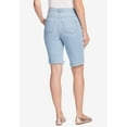 thumbnail image 2 of Woman Within Plus Size Stretch-Denim Five-Pocket Bermuda Jeans Shorts, 2 of 5