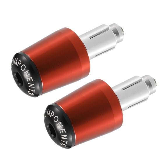 Unique Bargains 2 Pcs Motorcycle Handlebar End Plug for Honda CBR250R CBR300R CBR400R CBR600RR 7/8" 22mm Orange