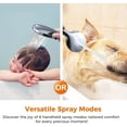 thumbnail image 3 of SOONTRANS Rain Shower Head with Handheld Spray Combo, 10" High Pressure Rainfall Handheld Shower, 11'' Angle Adjustable Extension Arm Bathroom, 3 of 7