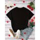 thumbnail image 3 of Short Sleeve Women's Casual Athletic T-Shirt, Graphic Heart Print, Round Neck for Summer & Spring Fashion, 3 of 6