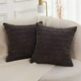 thumbnail image 4 of LYCAQL Corduroy Decorative Throw Pillow Covers 18x18 Inch Soft Boho Striped Pillow Covers Modern Farmhouse Home Decor for Spring Sofa Living Room Couch Bed Cream Gray, 4 of 8