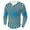 Light Blue, variant on Fashion T-Shirts for Men Trendy Dizzy Graphic Henley Shirt Novelty 3D Optical Illusion Print Long Sleeve 4 Button T Shirt Big and Tall Hipster Streetwear Tops Dark Blue M
