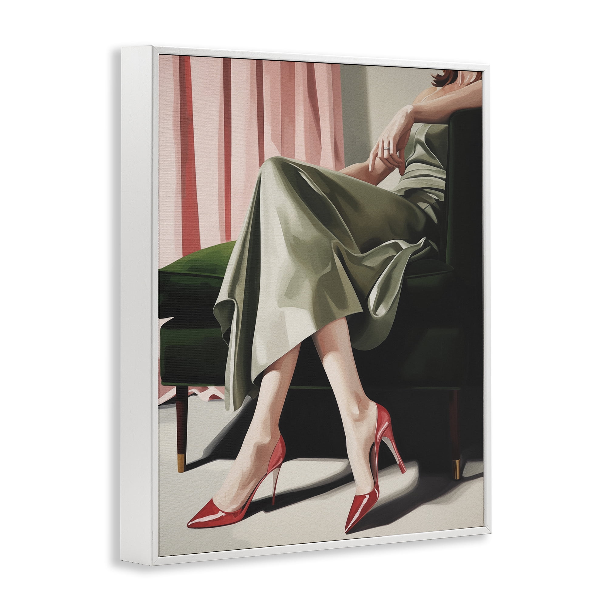 Stupell Industries Waiting For The Guests White Framed Giclee Art, design by Andreas Magnusson