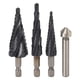 thumbnail image 1 of Broca Escalonada Para Metal, 4 Flautas, Vástago De 1/4 De Pulgada, Juego De Brocas Escalonadas De Cobalto M35, Brocas De Cobalto Resistentes Para Acero Inoxidable, Metal Duro, Madera Y Plástico, 1 of 14