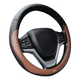 thumbnail image 1 of Cubre Volante Protector Funda Volante Piel 38cm Microfibra Belug, Negro Café, 1 of 5