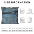 thumbnail image 5 of Throw Pillow Covers Blue Country Empty Back Pocket of Jeans Denim Western Cushion Pillow Case Home Decor Pillowcase, 5 of 5