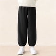 thumbnail image 4 of Bixock Toddler Boys Sweatpants Elastic Waist Corduroy Jogger Pants Kids Trousers Elastic Waist Solid Color Side Pocket Loose Soft Fall Winter Campus Casual Daily Wear Size 11-12Years, 4 of 6
