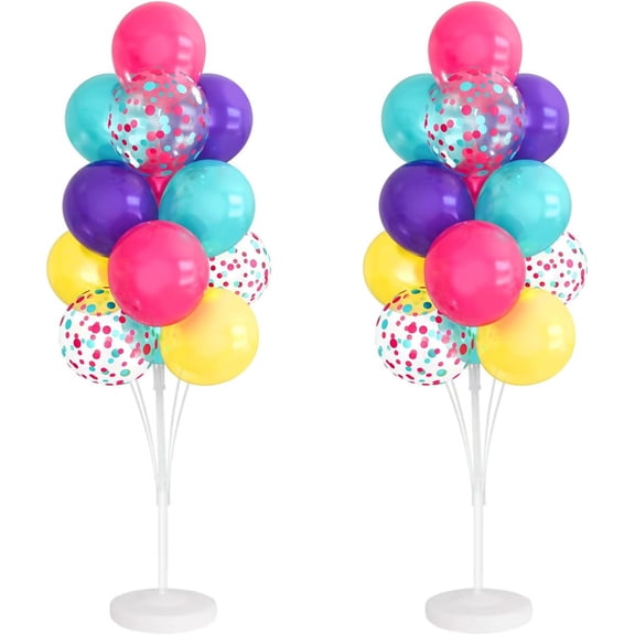 Balloon Stand Kits, Balloon Stands for Floor, Balloon Sticks for Table, Acrylic Balloon Stand for Party Decorations