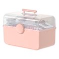 thumbnail image 2 of Boîte de Maquillage de Bureau Anti-Poussière Grande Capacité Plastique Transparent Boîte de Rangement Portable, 2 of 6