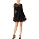thumbnail image 1 of Vestido A-line In Awe Of You Illusion para mujer negro mediano, 1 of 1