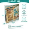 thumbnail image 5 of WOBOGO Hawaii Beach Dog File Folders Extra Large Capacity to Hold 200 Sheets of Documents Hard Shell Ring Binder for School Home Office, 5 of 10