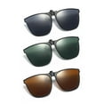 thumbnail image 7 of SSKFHGI Dark Green Lens Sunglasses Clip-On Lens Can Be Flipped Up Polarized Large Frame Light, 7 of 7