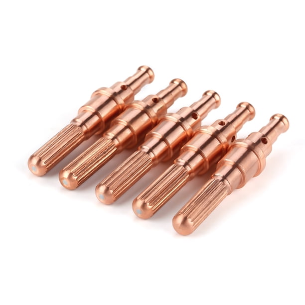 5-Pack 9-8215 Electrodes + 5-Pack 9-8210 Nozzle Tips Kit – Thermal Dynamics SL60/100 Plasma Cutting Torch Consumables, 30-100A Copper, 10pcs Total