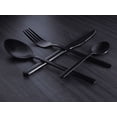 thumbnail image 3 of Set Juego De Cubiertos Chefmaker Acero Inoxidable Negro 16 Piezas Premium Moderno minimalista, 3 of 3