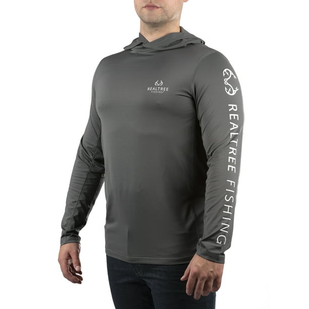 Realtree Men's Long Sleeve Performance Fishing Hoodie
