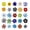 rainbow2, variant on BOCAR 140pcs Royal Blue Evil Eye Glass Beads, Handmade Lampwork Evil Eye Charms, 8mm Flat Round Evil Eye Spacer Beads for DIY Jewelry Bracelet Earring Necklace Craft Making