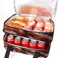 thumbnail image 5 of Independence Day Double Layer Insulated Lunch Bag with Two Compartments, Large Capacity, Hand Carry, 7.1x11.4x16.1 Inches, 5 of 6