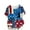 Blue a2, variant on American Flag ​Printed Tunic Tops for Women 4th of July Short Sleeve Graphic Tees Independence Day Patriotic Shirts