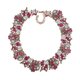 thumbnail image 2 of Collar de diamantes de imitación, gargantilla vintage de cadena gruesa, artesanía, regalo de San Valentín moderno. Rosa roja, 2 of 9