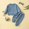 thumbnail image 2 of Durtebeua Baby Boy Clothes Set Long Sleeve Sweatshirts Tops Pants Outfits Clothing Gifts 6-12 Months, 2 of 6