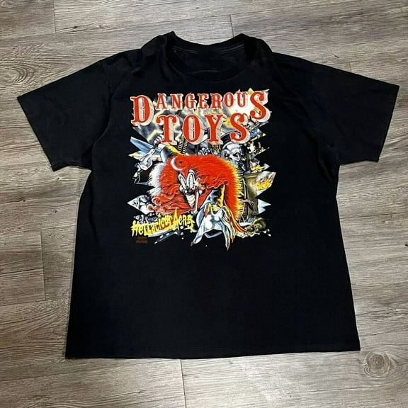 NEW Dangerous Toys Band Black Color Cotton Shirt 1side Unisex TT1540