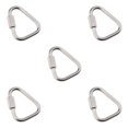 thumbnail image 1 of Transemion Portable Outdoor Carabiner Keychain Stainless Steel Quick Link 6mm 5Set, 1 of 6