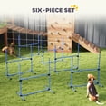 thumbnail image 4 of Adjustable Dog Agility Jump Set - 6 Bars, Blue | Pet Training Kit for Obedience & Dexterity | Portable Exercise Equipment for Backyard & Indoor Use, 4 of 7