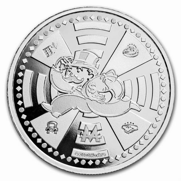 2024 Samoa 1 oz Silver Mr. Monopoly BU